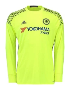 Chelsea 2016-2017 Adidas Goalkeeper Long Sleeve Vivid Mint Jersey Men's XL NWT - Picture 1 of 18