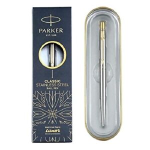 Parker Moments Classic Gold Trim Ball Blue Pen Pack Of 1