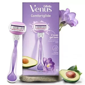 Gillette Venus Comfortglide Hair Removal Razor for Women with Avocado Oils ak - Picture 1 of 7