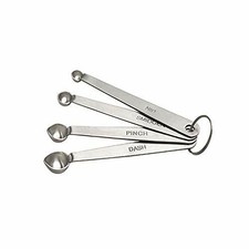 Antrader 201 Stainless Steel 4-Piece Mini Measuring Spoon Set- Dash Pinch Smi...