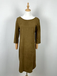 La Petite Parisienne Paris Half Sleeve Brown Knee Dress - Picture 1 of 15