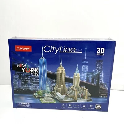 Cubic Fun 3D Puzzle City Line New York City Hobby Puzzle New in Box-123 Pieces - Image 1 of 4