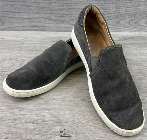 UGG Sneaker da donna taglia 9 5 US 7 5 UK grigio pelle scamosciata scarpe slip on 1096938