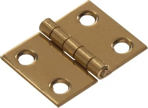 Hillman 3/4" Solid Brass Broad Hinges Bright Brass 851189 Hardware Essentials - Picture 1 of 3