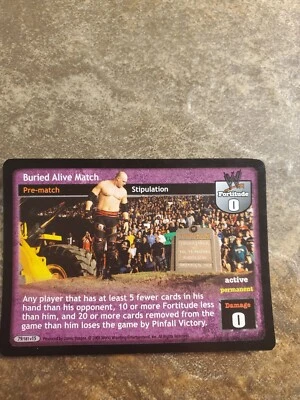 WWE WWF Raw Deal CCG - Stipulation - Buried Alive Match - Rare - Image 1 of 3