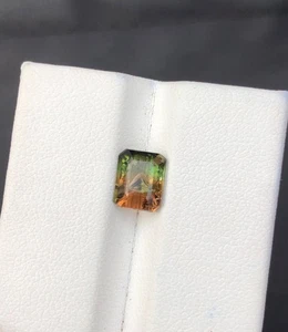 1.70 Carat Bi Colour Tourmaline Best Quality Faceted Gem Piece From Africa - Picture 1 of 11