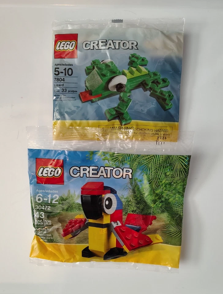 *NUEVO* LEGO Creator 7804 y 30472 Lagarto y Loro Foto 1 de 1