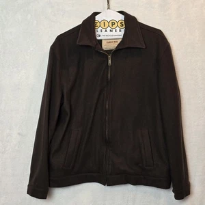 Vintage Classic Wool Blend Old Navy Brown Zippered Bomber Jacket XL - Bild 1 von 13