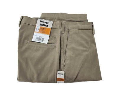 Wrangler RIATA 35x34 Relaxed Fit Beige Dress Pants - Men’s - Image 1 of 4