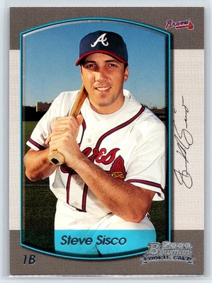 2000 Bowman Draft Picks & Prospects Steve Sisco Rookie Atlanta Braves RC #83 - Image 1 of 2