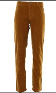 Brax Corduroy Pants Cooper Fancy 5 Pocket Brown 34x28 - Picture 1 of 11