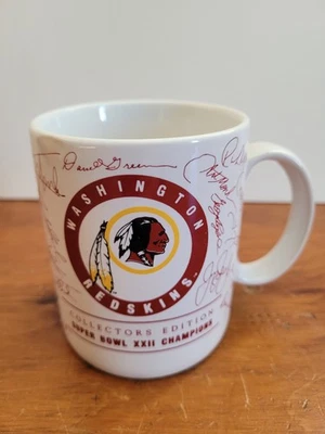 华盛顿红皮队亲笔签名咖啡杯超级碗第二十二届冠军 — 第 1/4 张图片