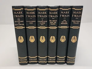 Mark Twain 6er Set HC P. F Collier Bücher Ära 1917-1922 autorisierte Ausgabe - Bild 1 von 20