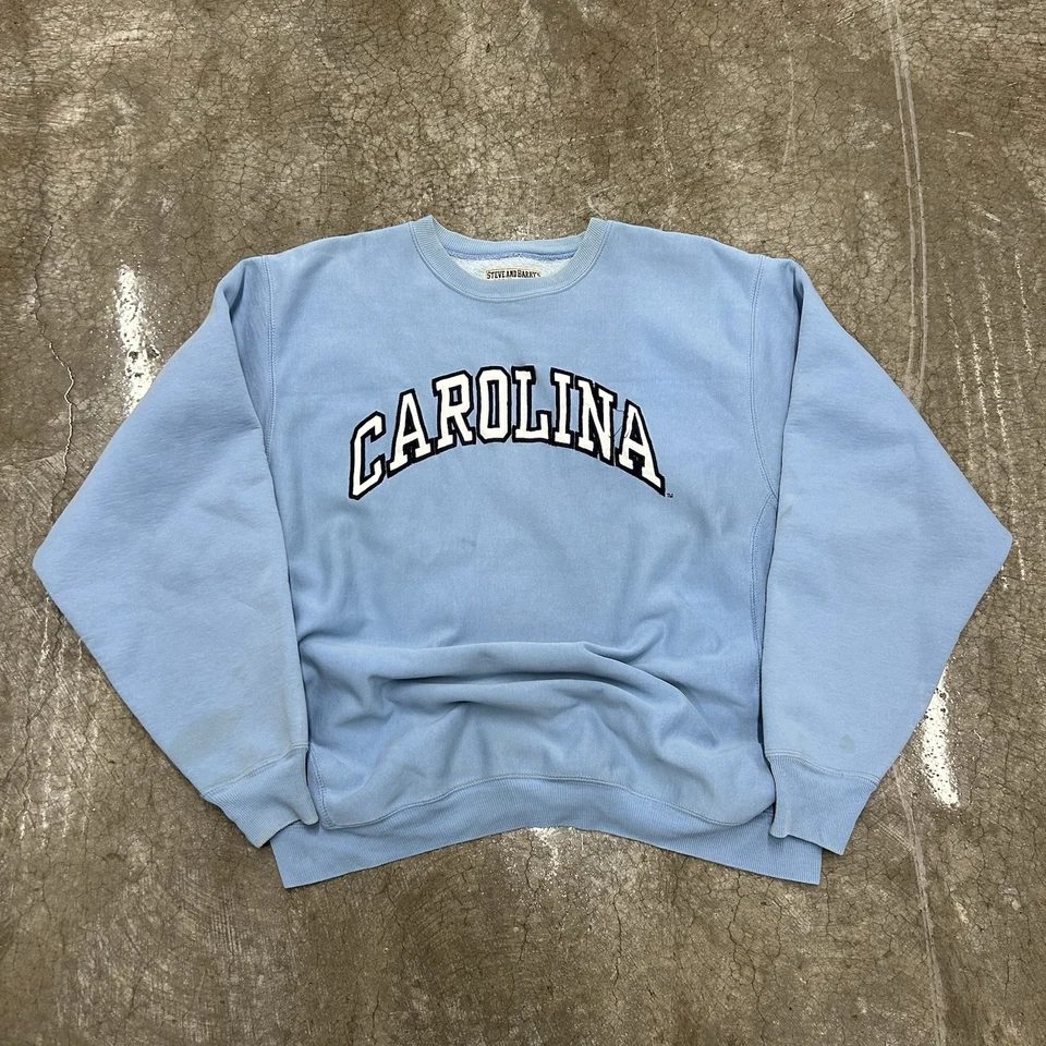 Vintage 90s University Of Carolina Steve And Barry’s Reverse weave Crewneck XL - Image 1 of 4