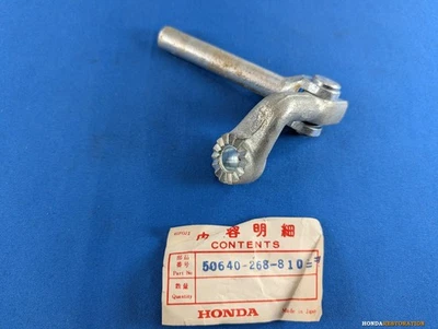 Apoio para os pés esquerdo NOS Honda CB72 Hawk/CB77 Super Hawk braço/pino poste (LH) 50640-268- - Imagem 1 de 4