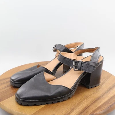 Tacones Madewell para mujer The Claudie Lugsole Mary Jane talla 10 negros Foto 1 de 4