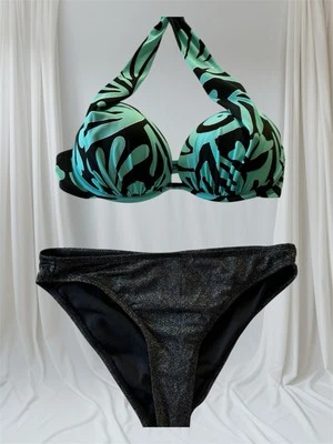 "Bikini de colección Venus hawaiano años 90 parte superior/inferior 2 marcas para mujer cintura 32C 28-30""" Foto 1 de 4