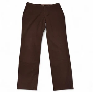 Pantalone chino Bonobos slim fit 36x32 marrone elasticizzato piatto davanti casual - Foto 1 di 6