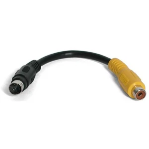 6 S-Video To Composite Video Adapter OFF-ACC NEW - Afbeelding 1 van 1