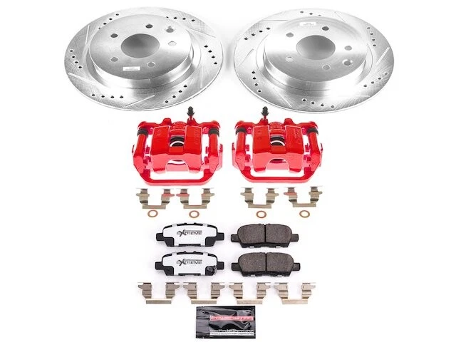Kit de pastillas de freno trasero y rotor para 11-25 Nissan LEAF Rogue Sport 2.0L 4 cilindros PK85R8 Foto 1 de 1