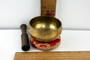 Handgehämmerte Klangschale 3,25" Tibetisches Messing Klangschale Meditation Relax - Bild 1 von 3