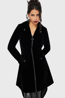 KILLSTAR Coat Black Misery - Image 1 of 4