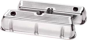 CUBIERTAS DE VÁLVULA ALTAS BILLET SBF FRESADO BOLA ALUMINIO PULIDO, SB FORD - Imagen 1 de 1