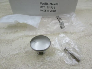 CONFEZIONE 25 Pomello Cassetto Armadio Cucina Tira Armadio Porta Ferramenta Nichel Spazzolato - Foto 1 di 9