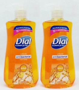 2 Dial Complete GOLD Liquid Hand Soap Wash Pump 11 oz ea KILLS 99% - Picture 1 of 1