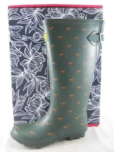 LADIES WATERPROOF MEMORY FOAM SNOW FESTIVAL WELLIES WELLINGTON BOOTS NEW SIZES - Picture 1 of 8