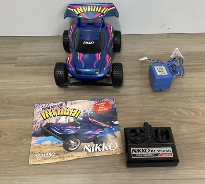 Nikko Invader 27 MHz Remote Control Toy RC Car Race Rare 80s VTG Toy - Image 1 of 4