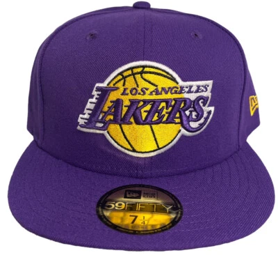 Gorra ajustada New Era Los Angeles Lakers NBA púrpura profundo 59FIFTY talla 7 1/4 Foto 1 de 4