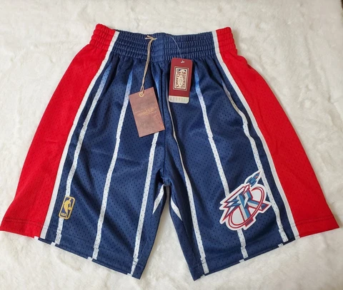 Men's Mitchell & Ness NBA Swingman Road Shorts Houston Rockets 96-97 Size Small Cover