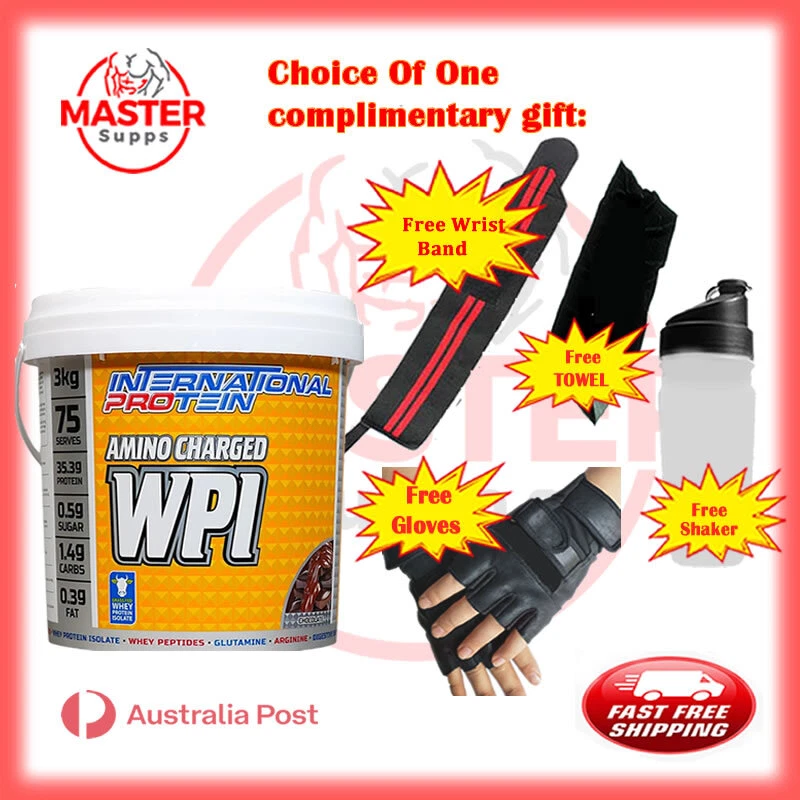 International Protein  Amino Charged WPI  1.25Kg & 3Kg  Whey Protein Isolate - image 1 of 1
