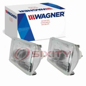 2 pc Wagner Low Beam Headlight Bulbs for 1977-1991 Ford Country Squire oq - Picture 1 of 5