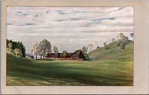 Hermosa postal vintage de arte paisajístico B222 - Imagen 1 de 2