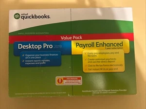 Intuit Quickbooks Desktop Pro 2019 Payroll Enhanced Sealed Brand New - Picture 1 of 3