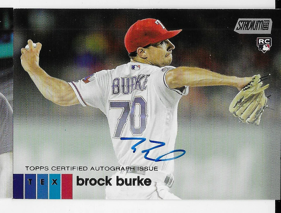 2020 Topps Stadium Club Autographs #ABBU Brock Burke RC Texas Rangers - Image 1 of 1