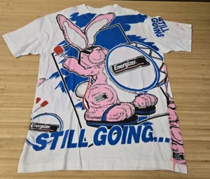 Vintage 1993 Energizer Bunny AOP T-Shirt One Size Single Stitch Still Going - Picture 1 of 7
