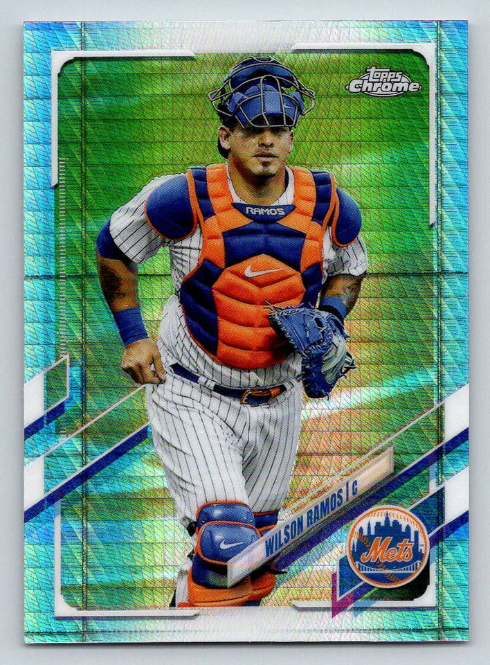2021 Topps Chrome Prism Refractors #197 Wilson Ramos (ref 195457) - Image 1 of 2