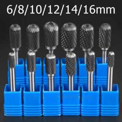 6/8/10/12/14/16mm Tungsten Carbide Burr Bit Cutting Carving Routing Shank 6mm - Image 1 of 4