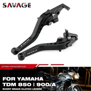 Palancas de freno cortas CNC para Yamaha TDM 850 1991-2001 TDM900 2002-03 TDM 900 A - Imagen 1 de 9