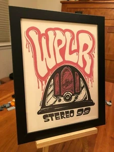 GERAHMTE "WPLR" (NEW HAVEN, CONNECTICUT) "STEREO 99" UKW RADIOSENDER PROMO ANZEIGE - Bild 1 von 2