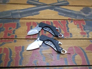 Lot of 2 Kershaw Cinder 1025 Pocket Knives Plain Edge Blade Bottle Opener - Picture 1 of 5