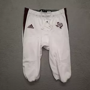 Adidas Texas A&M Aggies Football Pants Men Size Large White Maroon Game Speed - Picture 1 of 8