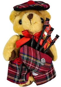 Oso de peluche musical tartán de Edimburgo regalo escocés hecho en Escocia - Imagen 1 de 5