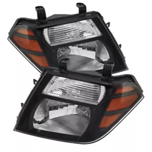 Spyder Xtune 5072887 for Nissan Pathfinder 08-11 Amber Crystal Headlights Black - Picture 1 of 3