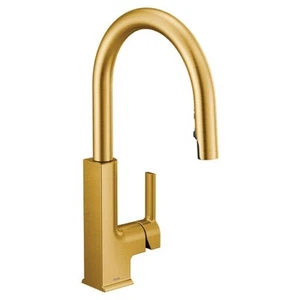 Moen S72308BG STo 17 1/4" Single Handle Deck Mounted High Arc Kitchen Faucet - Picture 1 of 1
