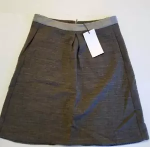 *MAX & LOLA* $225 NWT NEW Girls 20 Gray Skirt Metallic waist midi A line skirt - Picture 1 of 2