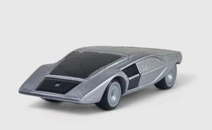 LANCIA STRATOS ZERO Diorama Collectible DieCast Model Car 1:64 Silver LOOSE - Picture 1 of 8